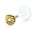 Flower Shaped Labrets Push-in LA-1306